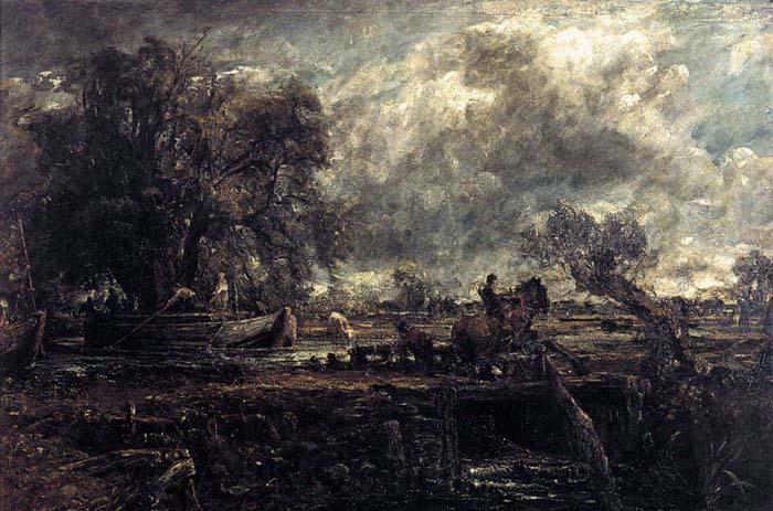 John Constable Sketch for The Leaping Horse